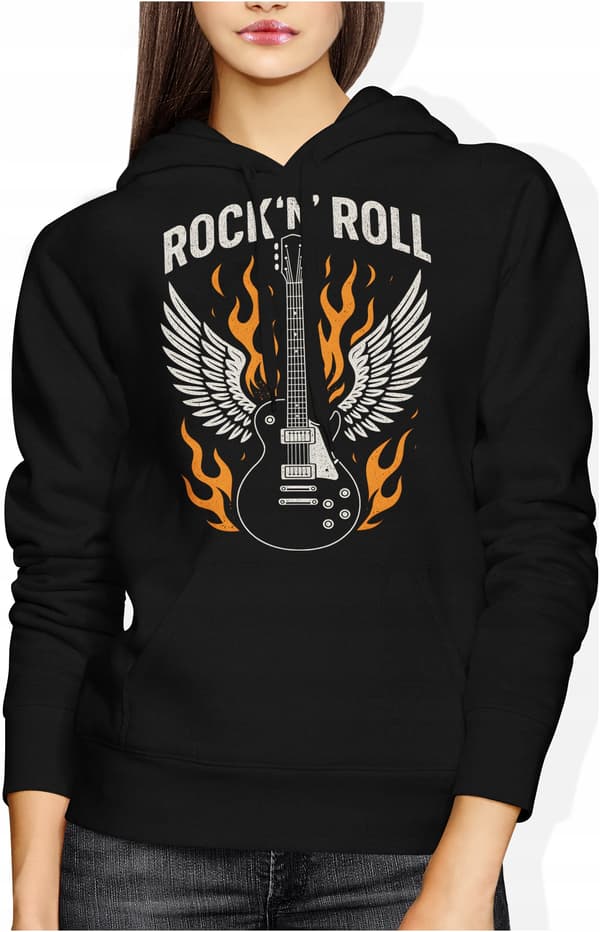 Rock and roll-dräkt med gitarr, present till gitarist, XL