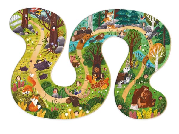 Palapeli Kuka asuu metsässä, 16 palaa, DODO, 300608
