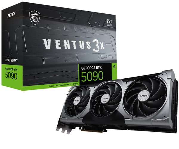 MSI GeForce RTX 5090 32G VENTUS 3X OC Grafikkort