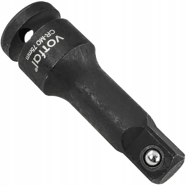 Slagforlænger 1/2" 75 mm Slagnøgle Nøglehoved Adapter Stål CR-MO