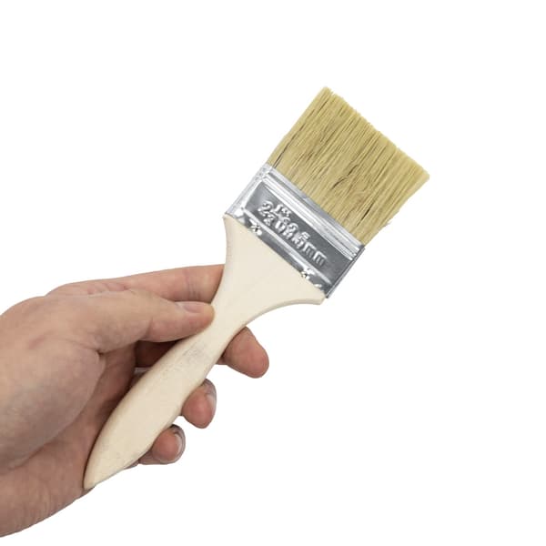Pensel 2,5'', 60 mm, naturborst, träskaft.