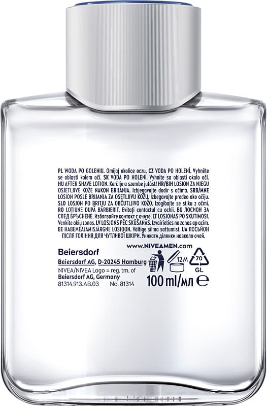 NIVEA Sensitive rauhoittava aftershave vesi 100 ml