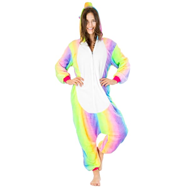 Gul kostym onesie regnbåge pegasus kostym onesie regnbåge pegasus - L