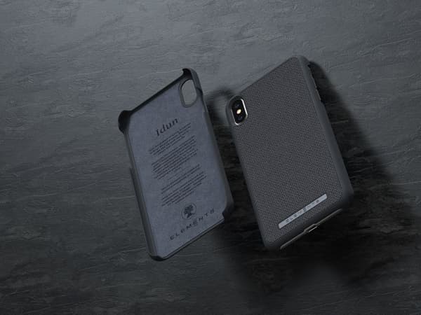 Nordic Elements Original Idun - iPhone Xs Max -kangaskotelo (keskiharmaa)