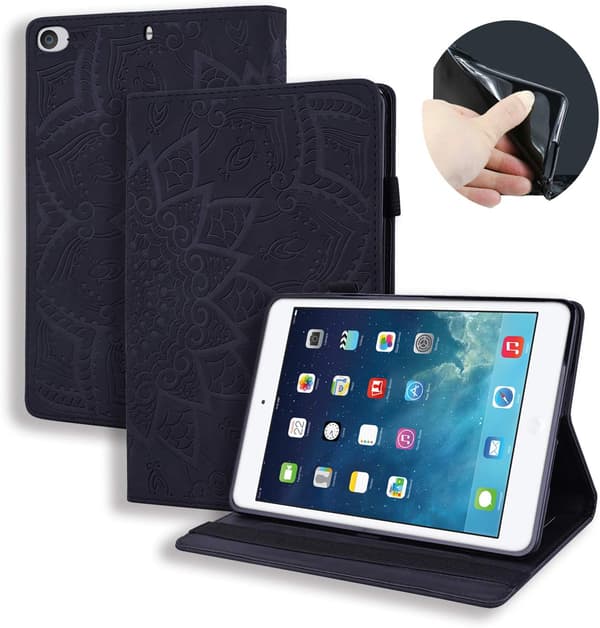 SURFPLATTFÄRD FÖR APPLE IPAD MINI 7,9 TUM LILA VIKBART MED MÖNSTER