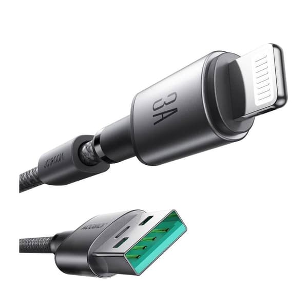 Joyroom S-A50 Unlimited 3A USB - Lightning-kaapeli 1.2m harmaa