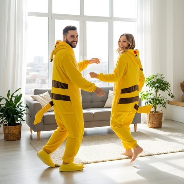 Kigurumi Pikachu pyjamadräkt pokémon L 165-175cm