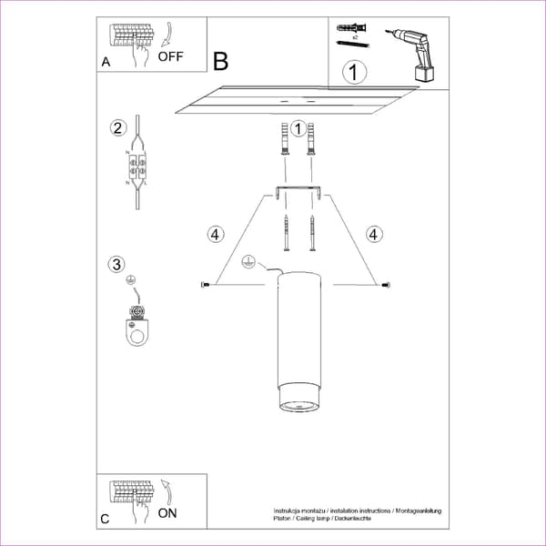 DOWNLIGHT PIXEL 1 GU10 SVART LUMILO 14.199.09