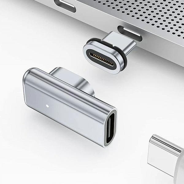 Beline Magnetisk Adapter USB-C 100W Silver/Silver DAC BLNAM01