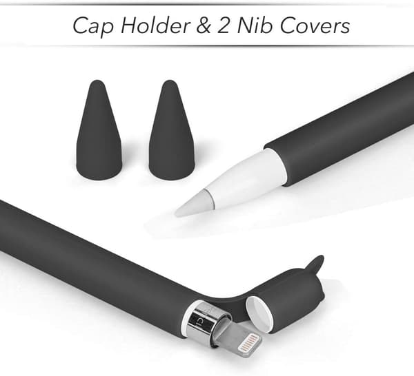 SILIKONE STYLUS-ETUIL TIL APPLE IPAD PRO 9.7/10.5/12.9 SORT