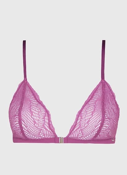 Calvin Klein mjuk spetsehållare lila M