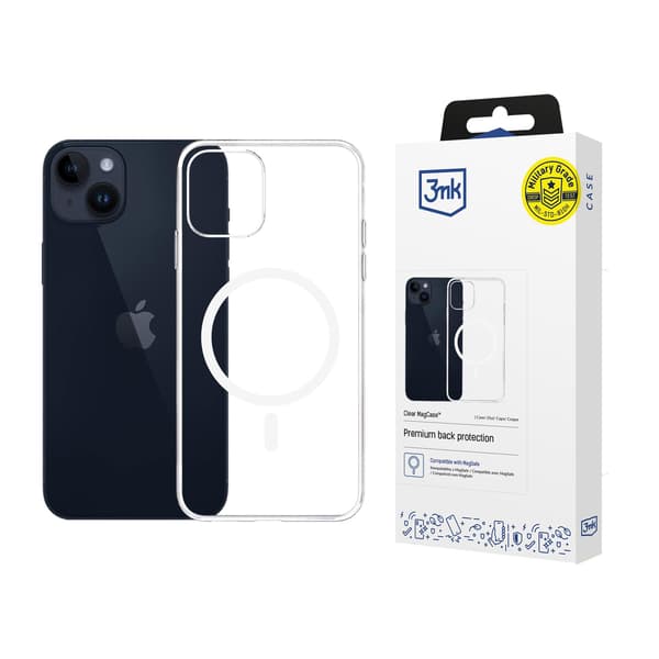 Apple iPhone 14 Plus - 3mk Gennemsigtigt MagCase