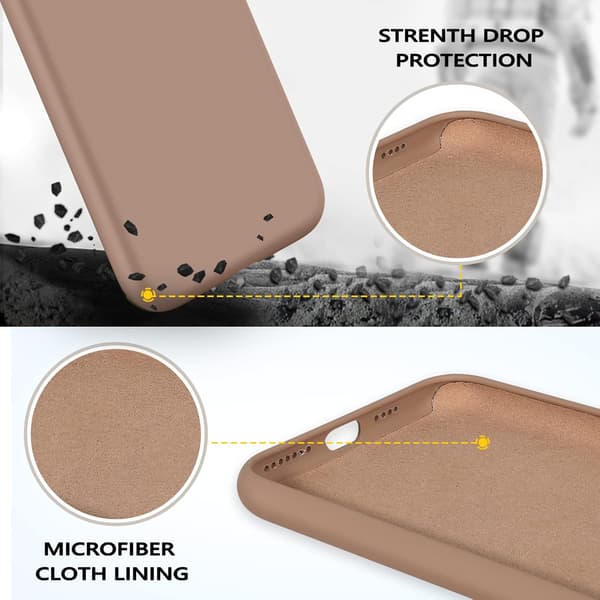 FODRAL TILL APPLE IPHONE 11 PRO MAX BEIGE SILIKONBAKSIDA A2161