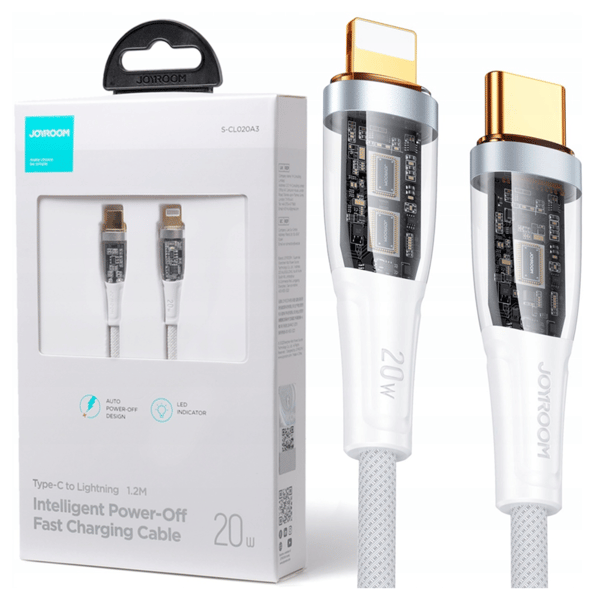 Joyroom S-CL020A3 USB-C Lightning-kabel 20W 1,2m (vit)