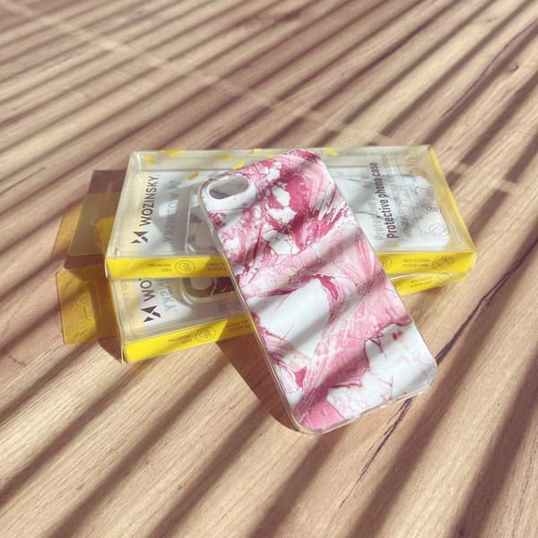 Wozinsky Marble Gel Cover Marmor Xiaomi Redmi Note 10 5G / Poco M3 Pro Sort