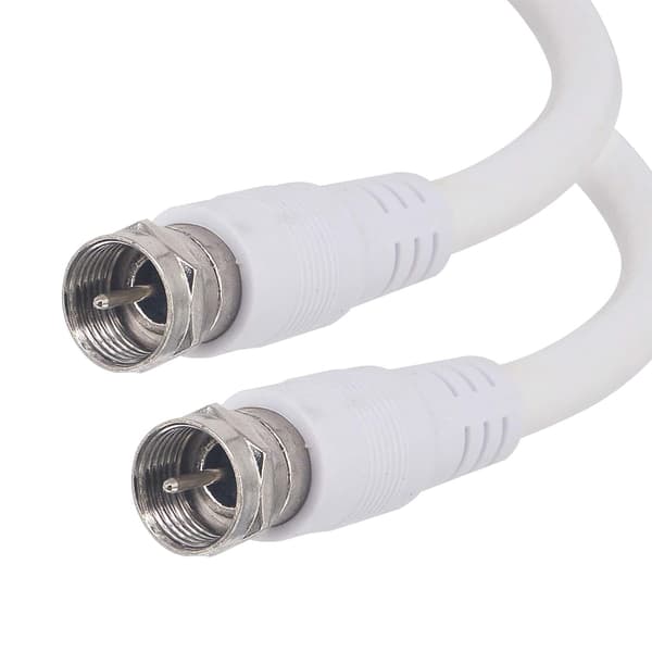 Koaxialantennförlängningskabel 10m vit Boobrie T3-splitter