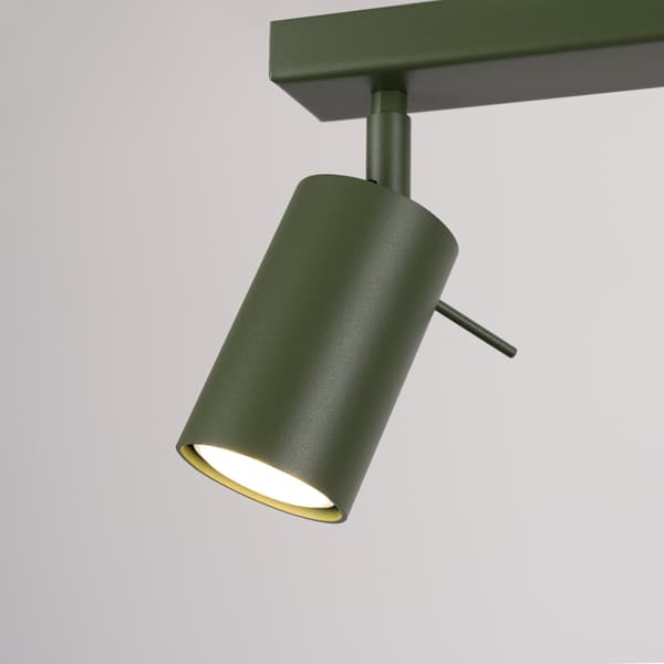 RINGSPOTLIGHT 2 GU10 OLIVENGRØN SOLLUX SL.1501