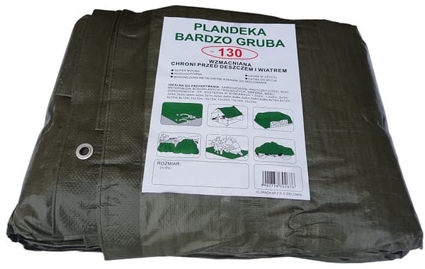 Vihreä pressu 8x10 m paksu (130 g/m2)