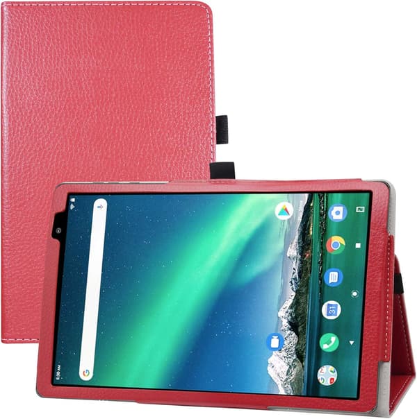TOSCIDO P20 TABLETETUI RØD, SOLID, BESKYTTENDE LUKKET MED FLAP