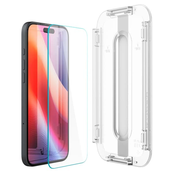 Härdat glas SPIGEN GLAS.TR EZ FIT IPHONE 15/16 CLEAR