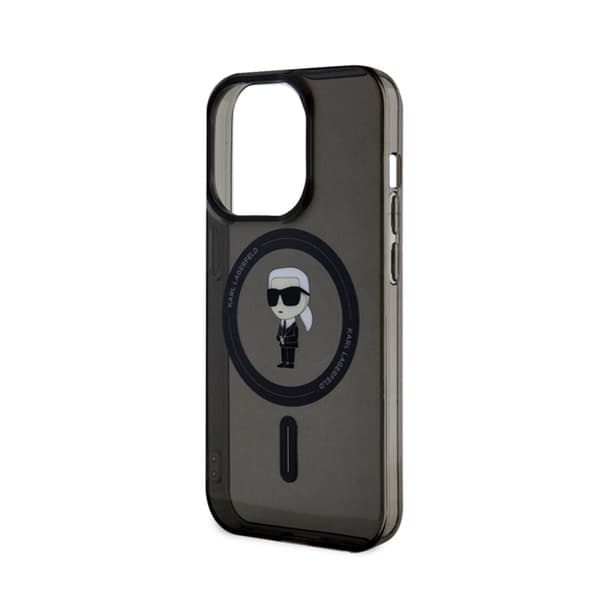 Karl Lagerfeld IML Ikonik MagSafe - iPhone 15 Pro cover (sort)