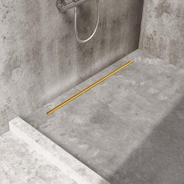 Slim&Low ProLine Gold Lineært Afløb 80 cm Guld