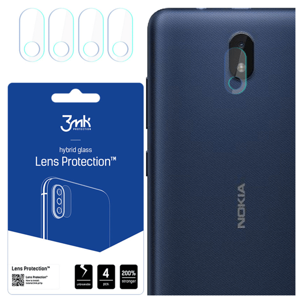 Nokia C1 2nd Edition - 3mk linsskydd