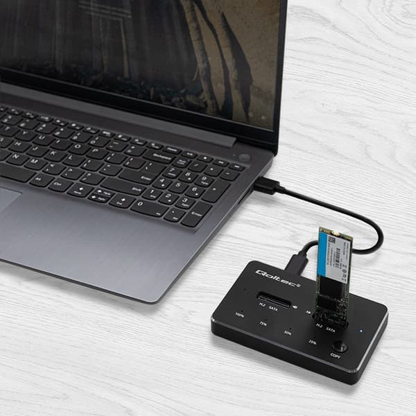 QOLTEC 2X SSD M.2 SATA DOCKING STATION