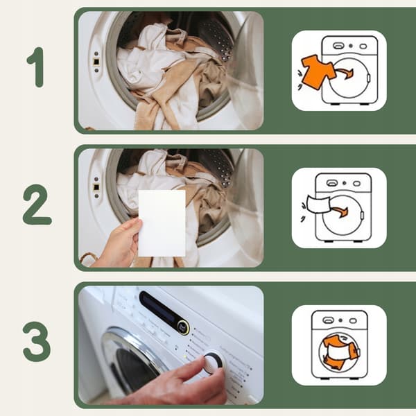 Vaskeark 9 stk. Universal Green Hypoallergenic Grøn Te Duft