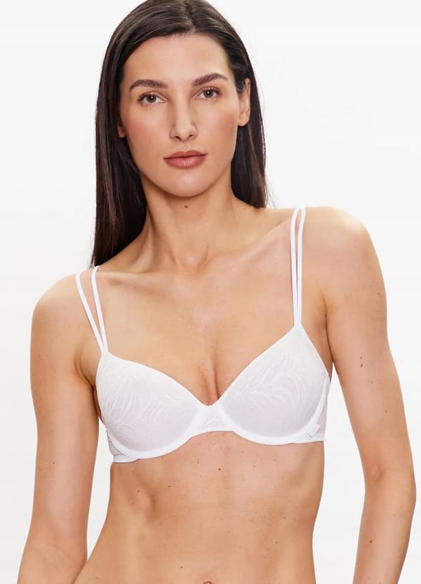 Calvin Klein pitsineulospitsi-rintaliivi valkoinen 75C