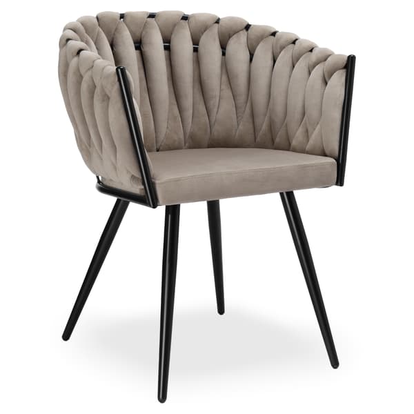 ASTON VELVET taupe vävd sammetsstol