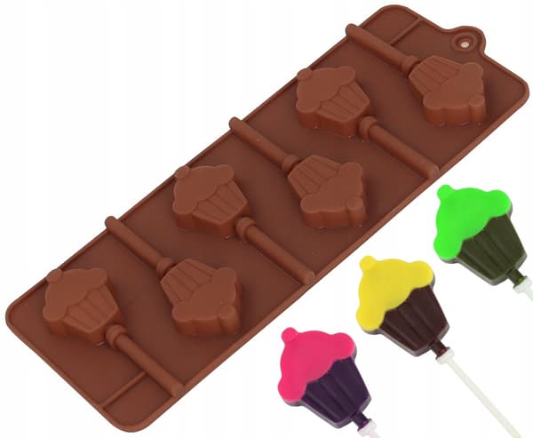 Silikone slikkepind-isform til chokoladeis