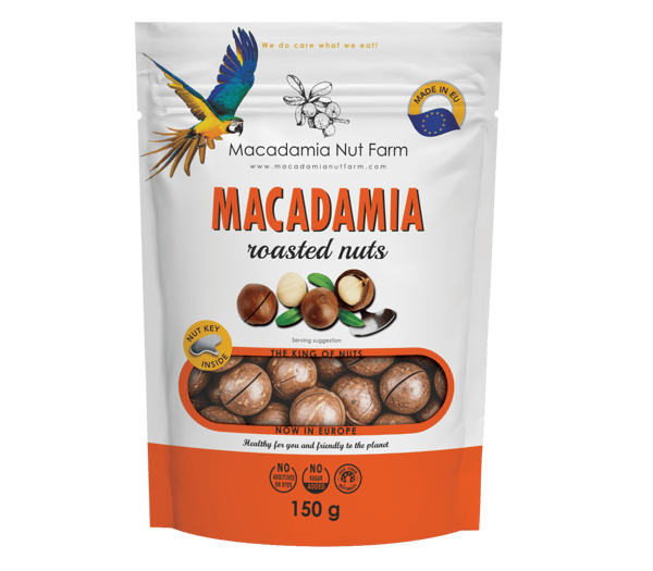 Rostade macadamianötter med skal 150 g Macadamia Nut Farm