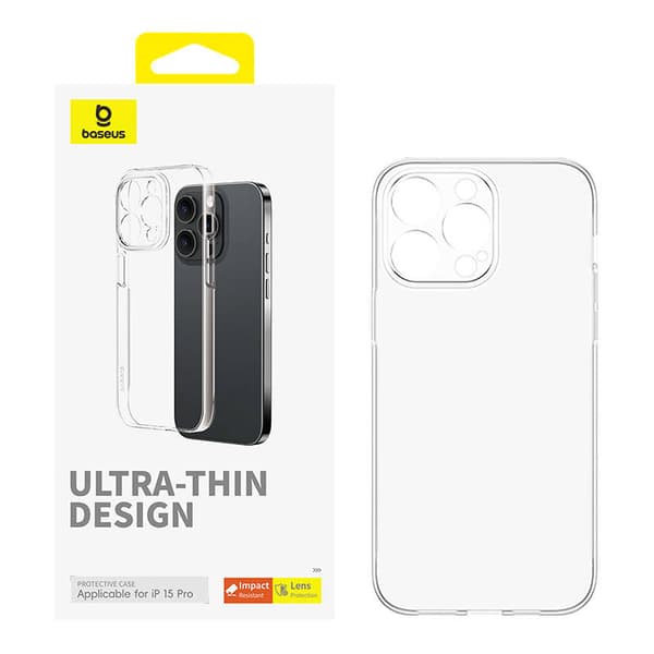 Baseus OS-Lucent Series iPhone15 Pro etui (gennemsigtig)