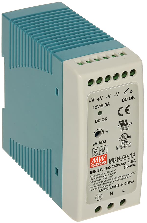 Switchande MDR-60-12 verkkolaatikko 60W 12V