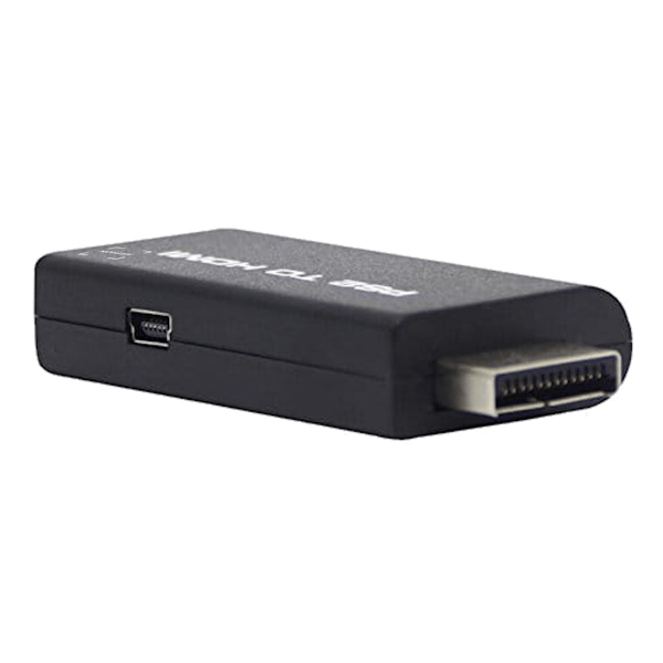 PlayStation PS2 til HDMI + audio jack 3,5mm konverter adapter