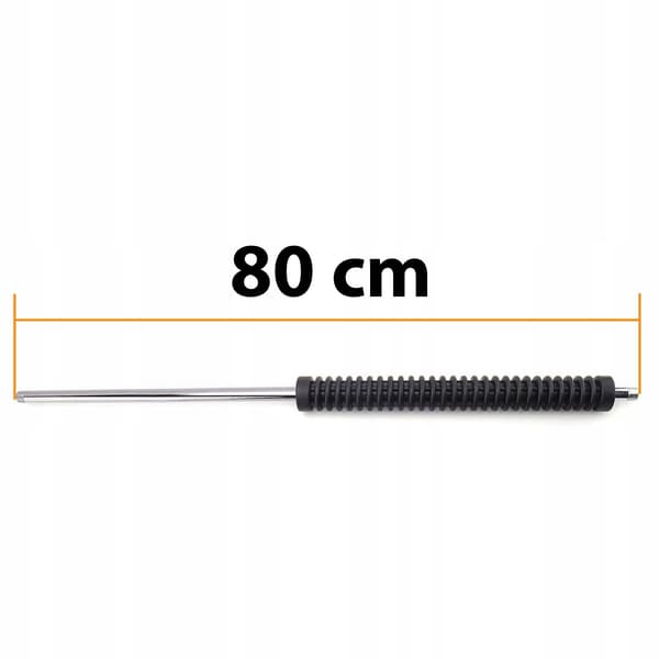 ProClean 80CM rät lansmunstycke rostfritt stål 1/4" utvändig gänga båda sidor