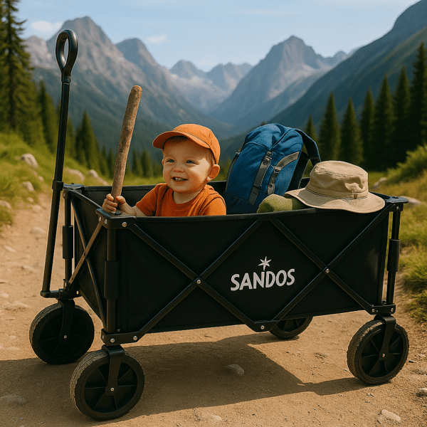 Strandvogn 100 kg foldbar campingturist til ferier