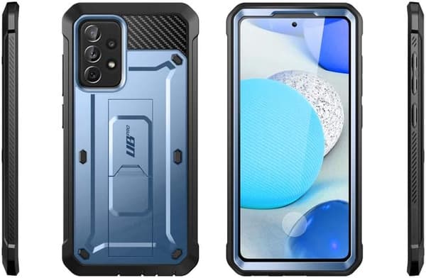 BLÅTT STÖTFÅNGARE TILL SAMSUNG GALAXY A72