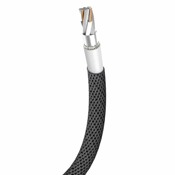 Baseus Yiven kangaspunottu kaapeli USB / Lightning 1.8M musta (CALYW-A01)