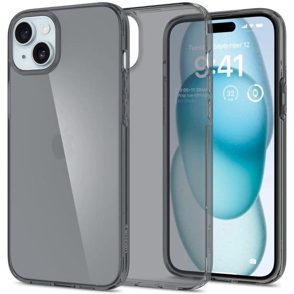 Spigen Crystal Flex-skal till iPhone 15 Plus - Grå-Transparent
