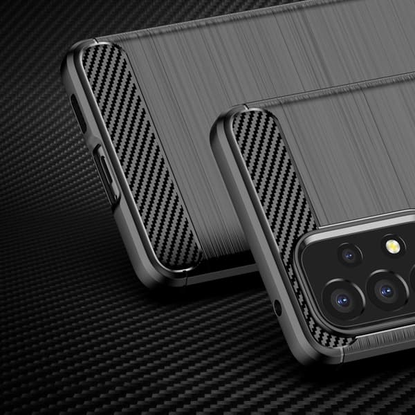 Carbon Case fleksibelt cover til Samsung Galaxy A53 5G sort