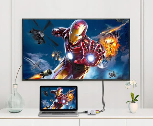 HDMI-AV-RCA-SOVITIN CINCH-MUUNNIN 1080P-KAAPELI