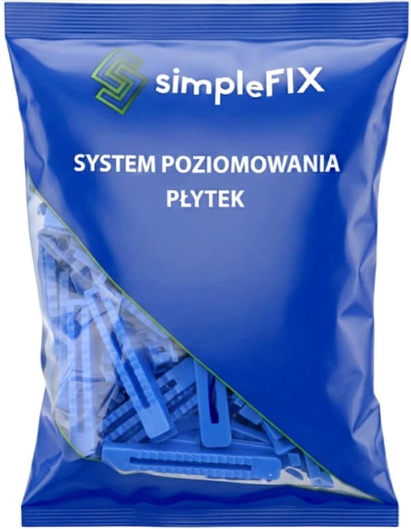 SIMPLEFIX system för nivellering av plattor 100 blå nivellerande kilar