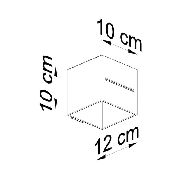 BASALT VÆGLAMPE 1 G9 SORT ALU LUMILO 02.114.04