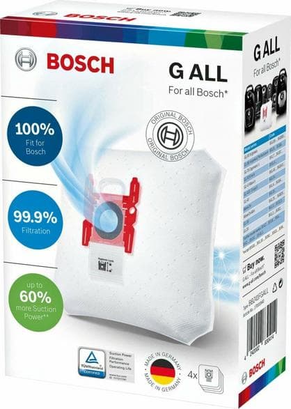 Bosch BBZ41F Typ G ALL Dammsugarpåsar – Set med 4