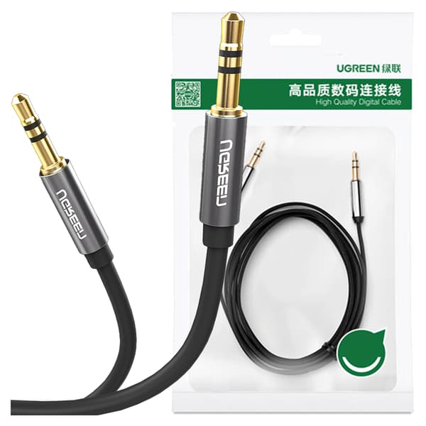 UGREEN AV119 3,5 mm AUX-jackkabel 5 m (svart)