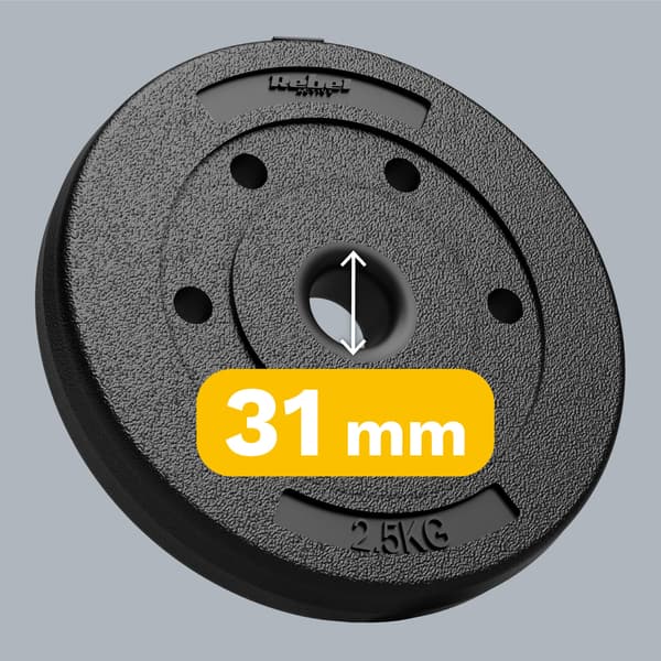 Rebel bituminösa viktset 4x2,5kg 10kg 31mm skivformad