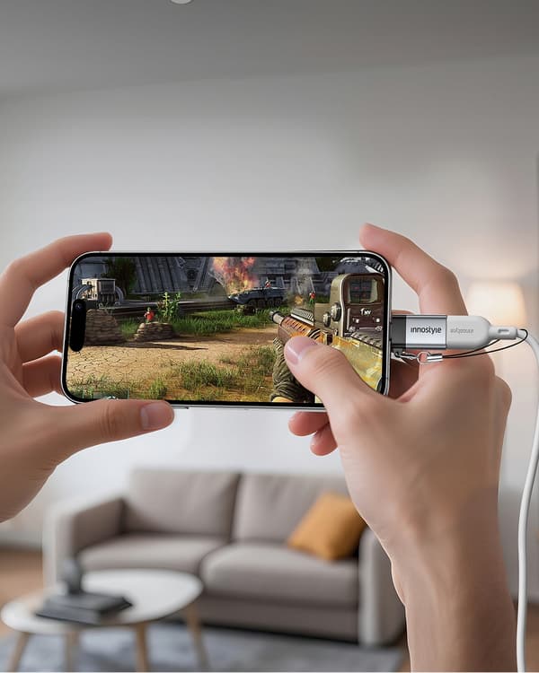 INNOSTYLE ADAPTER USB-A 3.0 TILL LIGHTNING IPHONE IPAD 3A OTG