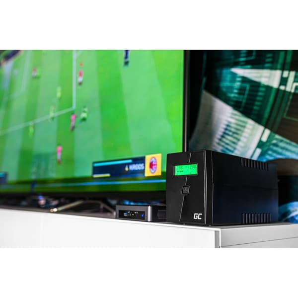 Green Cell 600VA 360W UPS LCD-näytöllä